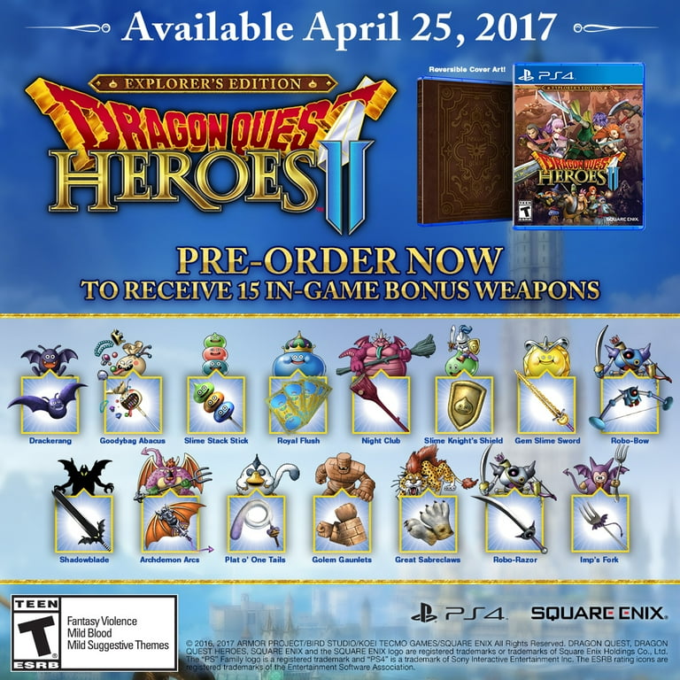Dragon Quest Heroes II Explorer's Edition, Square Enix