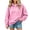 A-Pink, variant on SYwaren Oversized Sweatshirt for Women Hoodie Pullover Long Sleeve Casual with Pockets Solid Color Tops