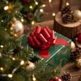 thumbnail image 5 of Ayieyill 12pcs Christmas Bows, Easy and Fast Christmas Holiday Gift Bows, Christmas Bows for Gift Wrapping, 5 of 7