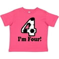 thumbnail image 3 of Inktastic 4 Year Old Soccer Party 4th Birthday Boys or Girls Toddler T-Shirt, 3 of 5