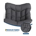 thumbnail image 4 of QinaQin Memoryfield Extra Large Papasan Rocking Chair with Footstool, a Rattan Egg-Shaped Recliner with a Sturdy Frame, Suitable for Indoor and Outdoor Relaxation, 4 of 8