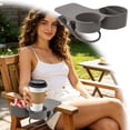 thumbnail image 2 of Clip-On Drink Holder With Clamp, Portable Cup Holder For Desk, Beach Chair, Pool & Cruise, Universal Bottle & Mug Rack For Home, Office & Outdoor Rack New, 2 of 5