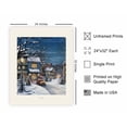 thumbnail image 2 of Poster Master Christmas Poster - Snowy Street Print - Holiday Art - Christmas Town Art - Winter Art - Gift for Men & Women - Great Decor for Living Room, Bedroom or Office, 24x32 Unframed Wall Art, 2 of 6