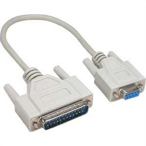 ACCL 1Ft DB9-F/DB25-M Serial Cable, 1 Pack