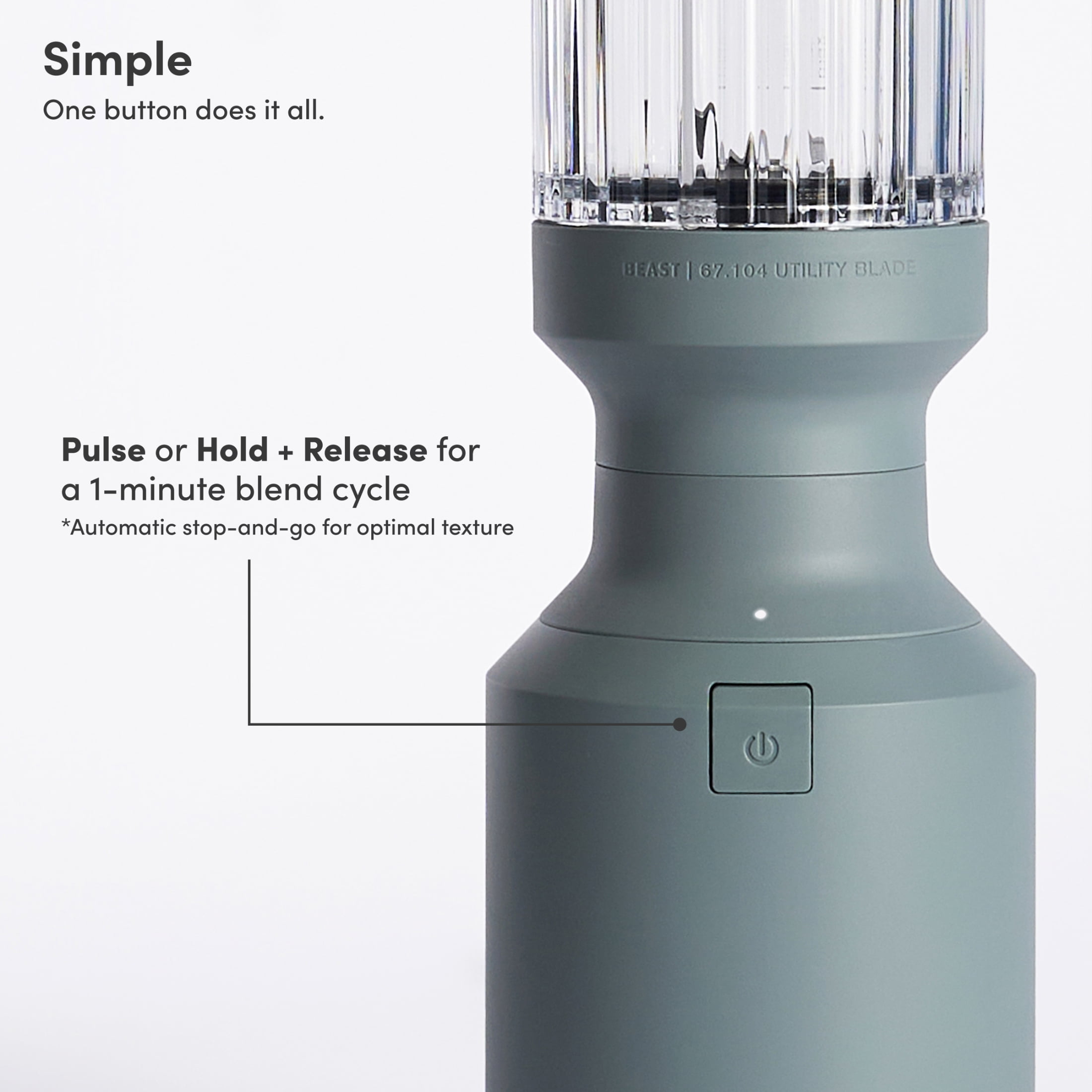 Beast Mini® Blender Plus (Mist) by Beast Health