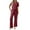 Wine, variant on 2 Piece Loungewear Sets for Women Fall Vacation Outfits Matching Ribbed Casual Wide Leg Pants Sets New Loungewear Sets for Women Fall Wine M