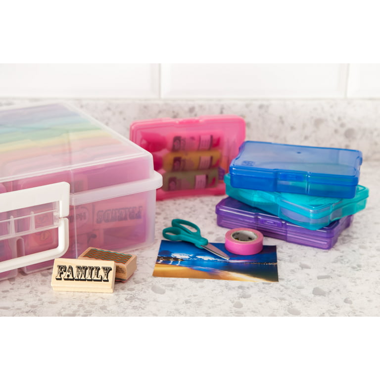 Iris Usa 2 Pack Extra Large 4 X 6 Photo With 16 Cases, Craft Organizers  And Storage Cases For Pictures, Cards, Clear : Target
