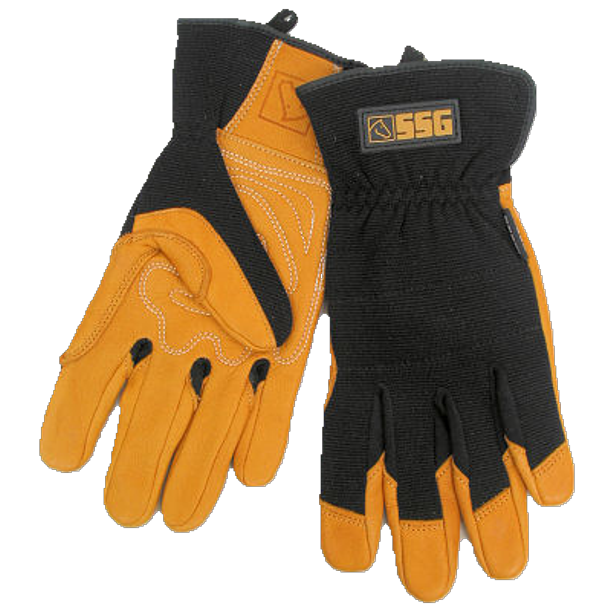 Heavy Duty Leather Work Crew Glove By SSG Gloves L