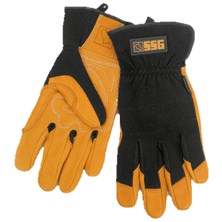 Heavy Duty Leather Work Crew Glove - By SSG Gloves XXS