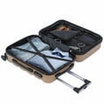 thumbnail image 3 of Favory Hardside Expandable Luggage, Waterproof Suitcase with Spinner Wheels&Height Adjustable Handle for Travel, Business Trips,Champagne, 3 of 11
