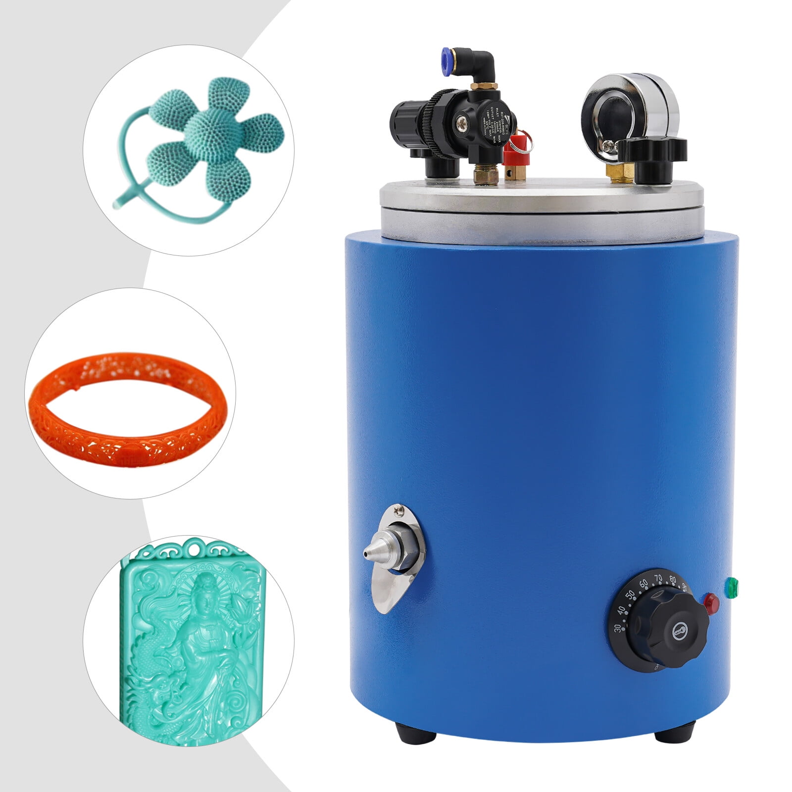 Blue Round 350W Wax Injector Wax molding machine Wax Casting Machine Jewelry Tool for Necklaces