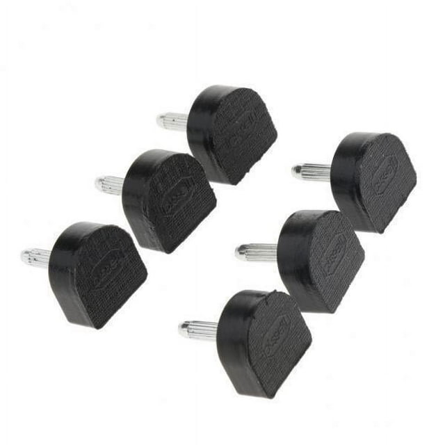 6x3 Pares de Puntas de Tacón Alto, Grifos, Reparación de Zapatos, Almohadillas de Tacos de Repuesto, 14x14mm, Negro