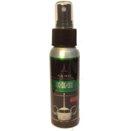 Aero 4664 2.5 Oz. Shine Waterless Car Wash and Speed Wax, Mini Aluminum Bottle