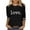 #219-Black, variant on Craaazy Women's Loose Valentines Sweatshirt with Prints Cozy 3/4 Sleeve Tops Gifts