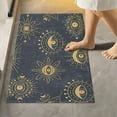 thumbnail image 2 of Dreamtimes Luxury Bathroom Rug Set 2 PCS, Gold Evil Doodle Eyes Soft Absorbent Bath Rug and U-Shaped Contour Toilet Rug, Non-Slip Bath Carpet Bath Mats for Bathroom, 17.3"x13.4"+23.6"x15.7", 2 of 4