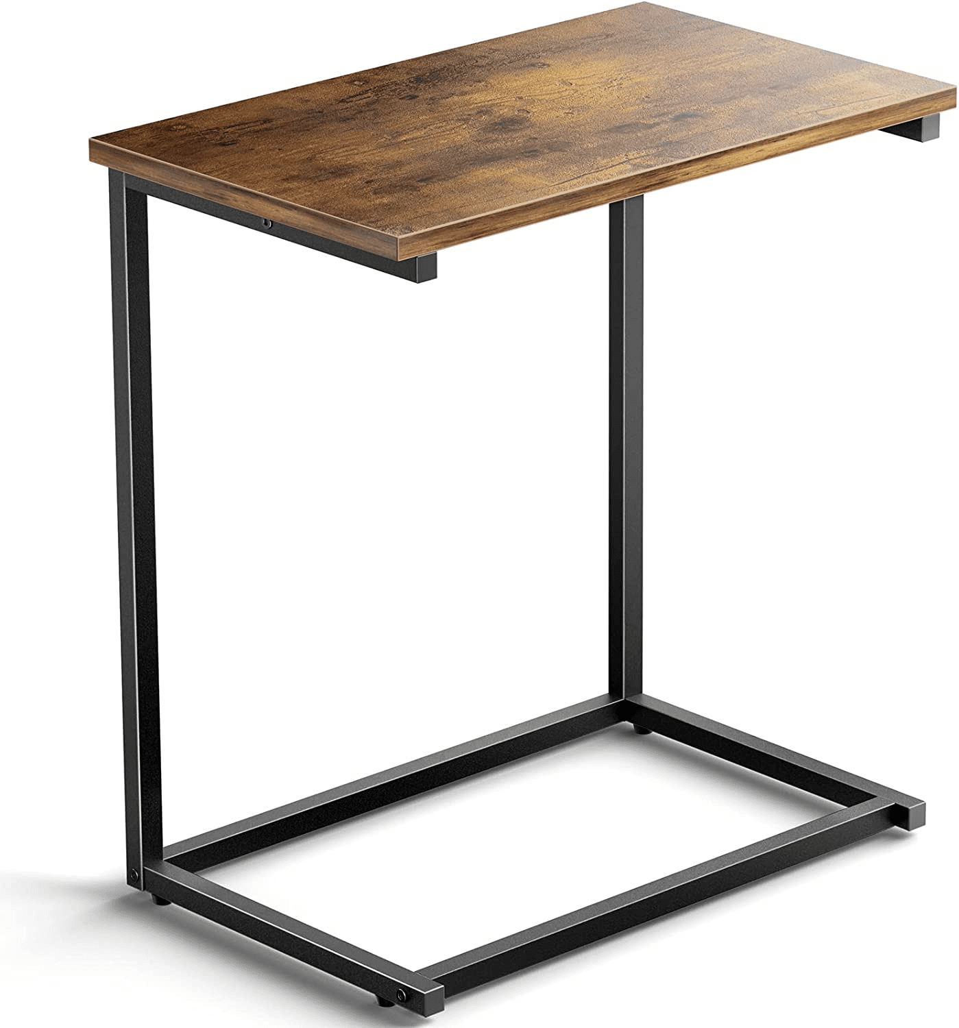 C Shaped Metal Sofa Side End Table Side Table TV Tray Table for Sofa