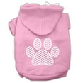 thumbnail image 5 of Pet Dog  Cat Hoodie Screen Printed, "Chevron Paw Print", 5 of 10