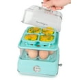 thumbnail image 2 of Nostalgia Classic Retro Egg Boiler, 14-Capacity Egg Cooker with Two Trays and Measuring Cup, Aqua, 2 of 3