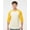 Blanc Vintage/ Jaune Moelleux, variante sur Tultex T-Shirt Raglan Unisexe en Jersey Fin