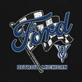 thumbnail image 3 of Ford V8 Detroit Michigan Sweatshirt Checkered Flag American Muscle Car Racing Mustang Shelby GT Performance Hoodie, 3 of 7