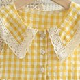 thumbnail image 4 of Toddler Girl Sleeveless Clothes Cute Summer Dresses Plaid Baby Girl Dress, 4 of 7