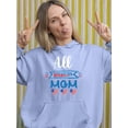 thumbnail image 2 of All American Mom Hearts Hoodie Women -Image by Shutterstock, Female Large, 2 of 4