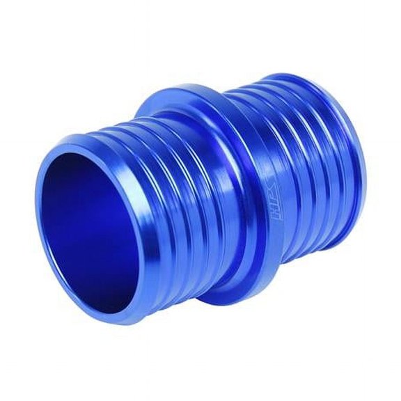 HPS Performance 1 to 0.75 in. Billet 6061 Aluminum Joiner Reducer, Blue