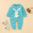 thumbnail image 5 of GYRATEDREAM 0-24M Baby Boy Girl Knitted Romper Outfits Infant Sweater Long Sleeve Jumpsuit Overalls One-piece Bodysuit Outerwear, 5 of 6