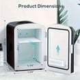 thumbnail image 2 of Mini Fridge for Skincare and Drinks, 1.06 Gal Portable Refrigerator for Bedroom, 2 of 7