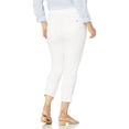 thumbnail image 4 of Democracy womens Plus Size Ab Solution Crop Jeans, Optic White, 16 US, 4 of 4