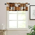 thumbnail image 4 of Vintage Fur Patchwork Curtains Valance,Western Farm Animal Cow Fur Pattern Patchwork Valance,Home Kitchen Living Room Decor Window Valance,1 Panel 54" x 18", 4 of 5