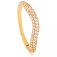 thumbnail image 1 of Yellow Gold Plated With Multiple White Cubic Zirconia Stones Ring, 1 of 2