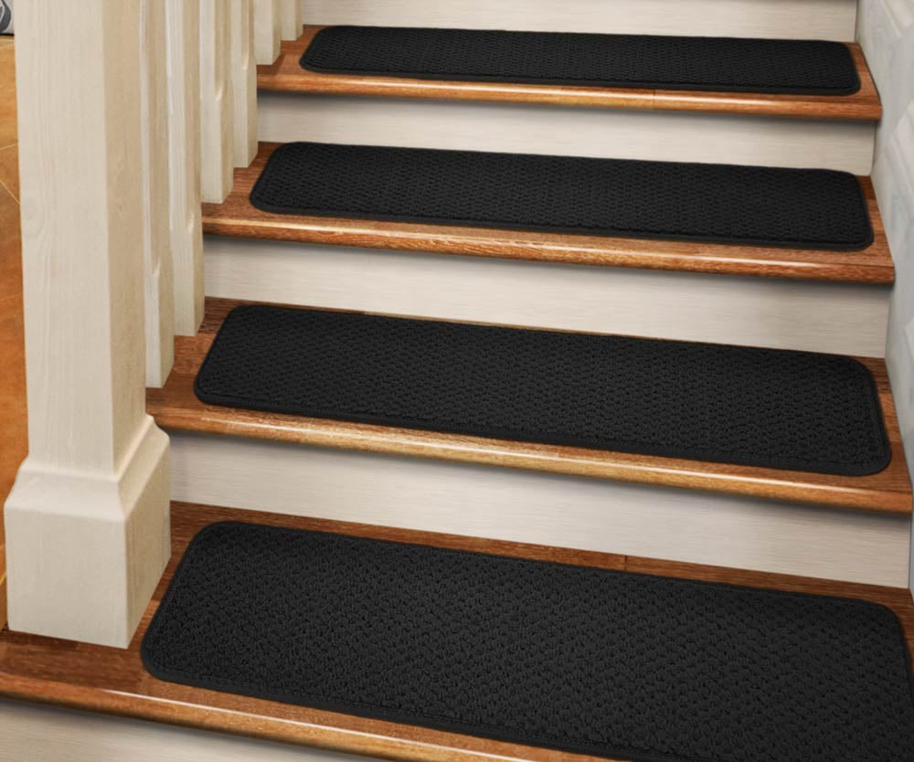 24cm USA 13pcs Adhesive Carpet Stair Treads Set Stair Carpet Tread Non Skid 55 