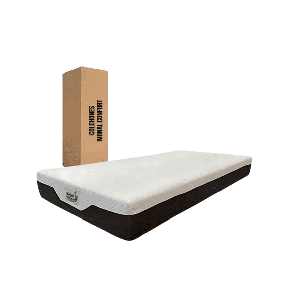Colchón Matrimonial en Caja de Memory Foam Semi Firme 21 cm de grueso Clio.