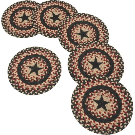 

Homespice - Flint Hill Braided Placemats Ideal Oval Placemats of Jute for Use as Casual Woven Placemat on Dining Table - Flat and Spill-Absorbent - Gray Placemats Set of 6 13x19 Inches