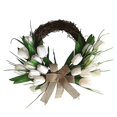 thumbnail image 1 of Guirnalda de tulipanes blancos, guirnalda de flores para el hogar, decoración colgante de boda para puerta de pared kaili Sencillez, 1 of 3