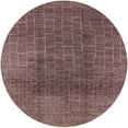 thumbnail image 1 of Ahgly Company Indoor Round Mid-Century Modern Maroon Purple Oriental Area Rugs, 6' Round, 1 of 6