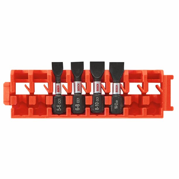 Juego de brocas Bosch ITDSLV104C de 4 piezas Impulsado 1 pulgada Impacto con clip