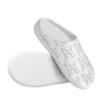thumbnail image 3 of Daiia Poodle Dog Print Women’s Fuzzy Slippers Memory Foam Lightweight House Shoes Cozy Loafer Flannel House Shoes-40/41, 3 of 7