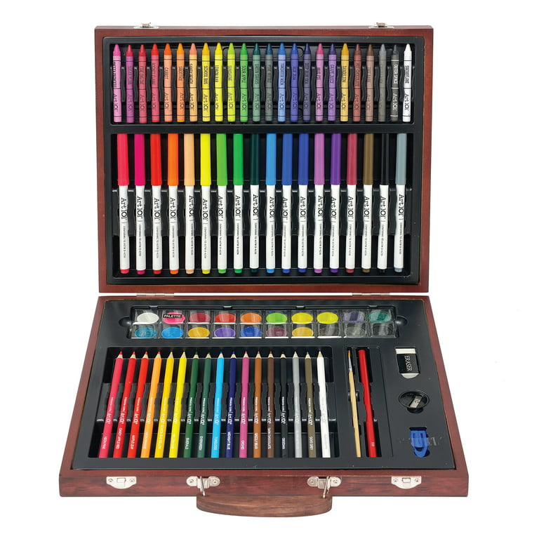 85 Piece Deluxe Wooden Art Supplies, Art Kit with Easel and Acrylic Pad,  Art Set for Teens, Adults and Artist Beginners, Creative Gift Box with  Wooden Case, Sketching Pencils, Artist Brushes