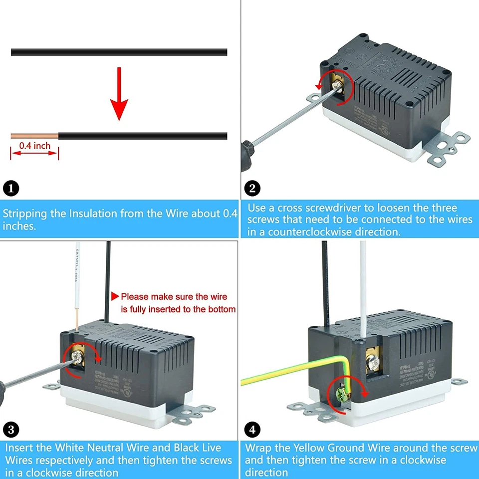 20 Amp Gfci Outlet, 1Pk Gfi Ground Fault Electric Plugs Wall Plates Wr Tr Etl