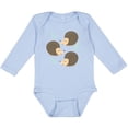 thumbnail image 3 of Inktastic Hedgehog for Girls Girls Long Sleeve Baby Bodysuit, 3 of 5
