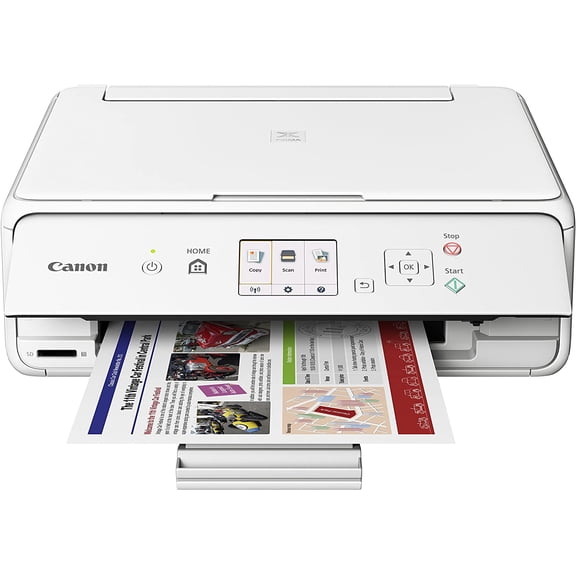 Canon Office Products PIXMA TS5020 WH Wireless color Photo Printer with Scanner & Copier, White