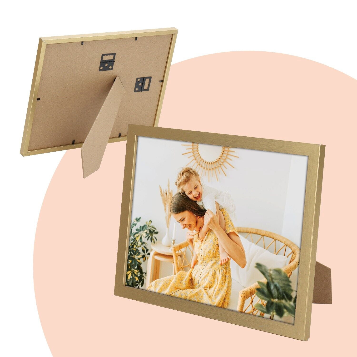 8x10 Picture Frames Set of 12, Multi Photo Frames Bulk for Picture Gallery Wall Hanging or Tabletop Display,Gold