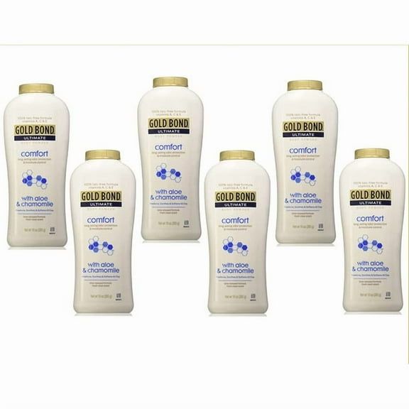 Gold Bond Ultimate Comfort Body Powder Aloe 10.0 oz. (Quantity of 6) Talc-Free