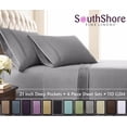 thumbnail image 6 of Stylish Pleated Hem 21-inch Extra Deep Pocket Comfortable Microfiber Sheet Set by Southshore Fine Linens, 6 of 11