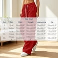 thumbnail image 2 of Tsivenald Womens Wide Leg Sweatpants High Waisted Drawstring Elastic Baggy Lounge Pants with Pockets Athletic Casual Workout Pants, 2 of 6