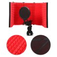 thumbnail image 1 of Domqga Studio Equipment,Isolation Shield,Microphone Isolation Shield Five‑Door Noise Reduction Foldable Mic Sound Absorbing Cover For Recording, 1 of 8