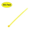 thumbnail image 1 of Uxcell 300pcs Cable Zip Ties Plastic Self-Locking Nylon Tie Cables Wrap Yellow 100mm x 1.8mm, 1 of 5