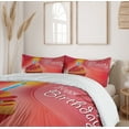 thumbnail image 6 of Ambesonne Birthday Duvet Cover Set, Cupcake Romantic, 2-Calking, Red Scarlet Blue, 6 of 7